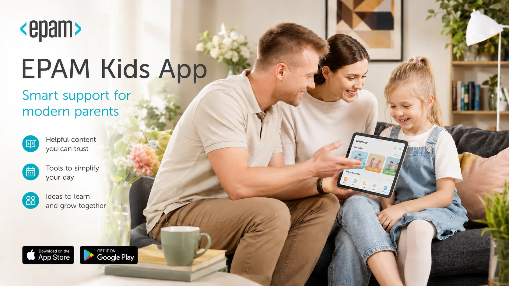EPAM Kids App family campaign featuring Sergéy Ulyanov